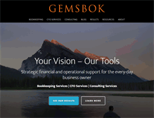 Tablet Screenshot of gemsbokconsulting.com